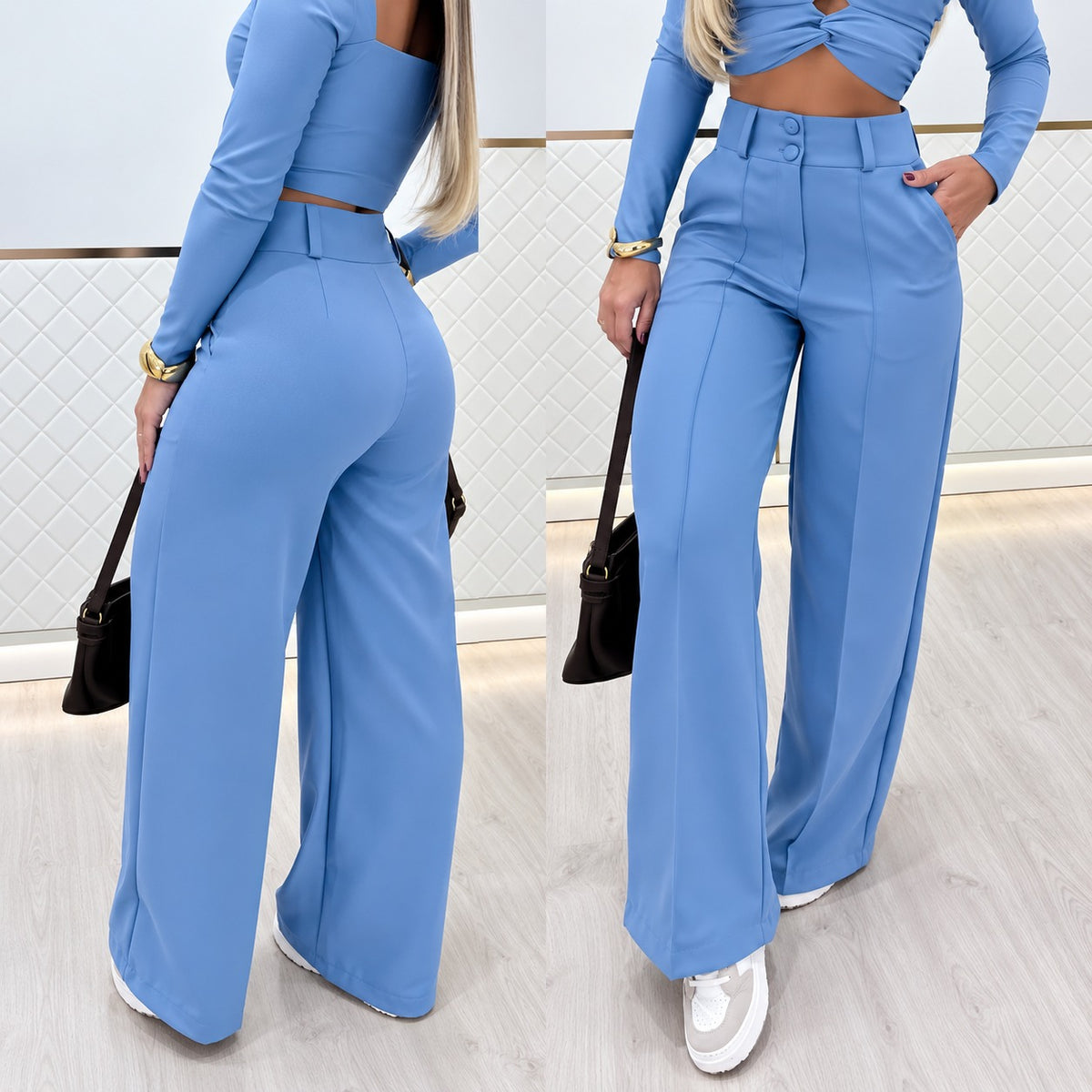 Marcelie™ Premium Tailored High-Waist Palazzo Pants