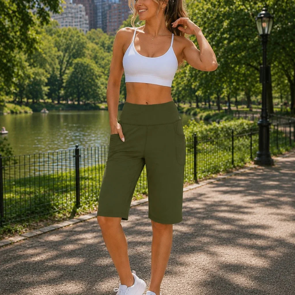 Antonella™ Flexible Premium Knit Shorts with High Waist