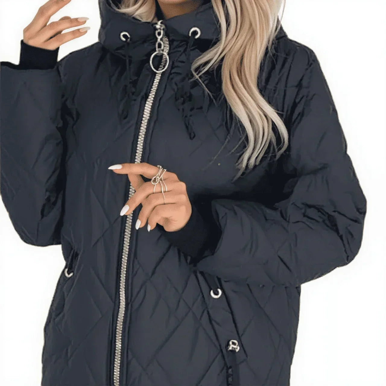 LuxAllure™ Thermal Jacket with Premium Quilting and High Collar