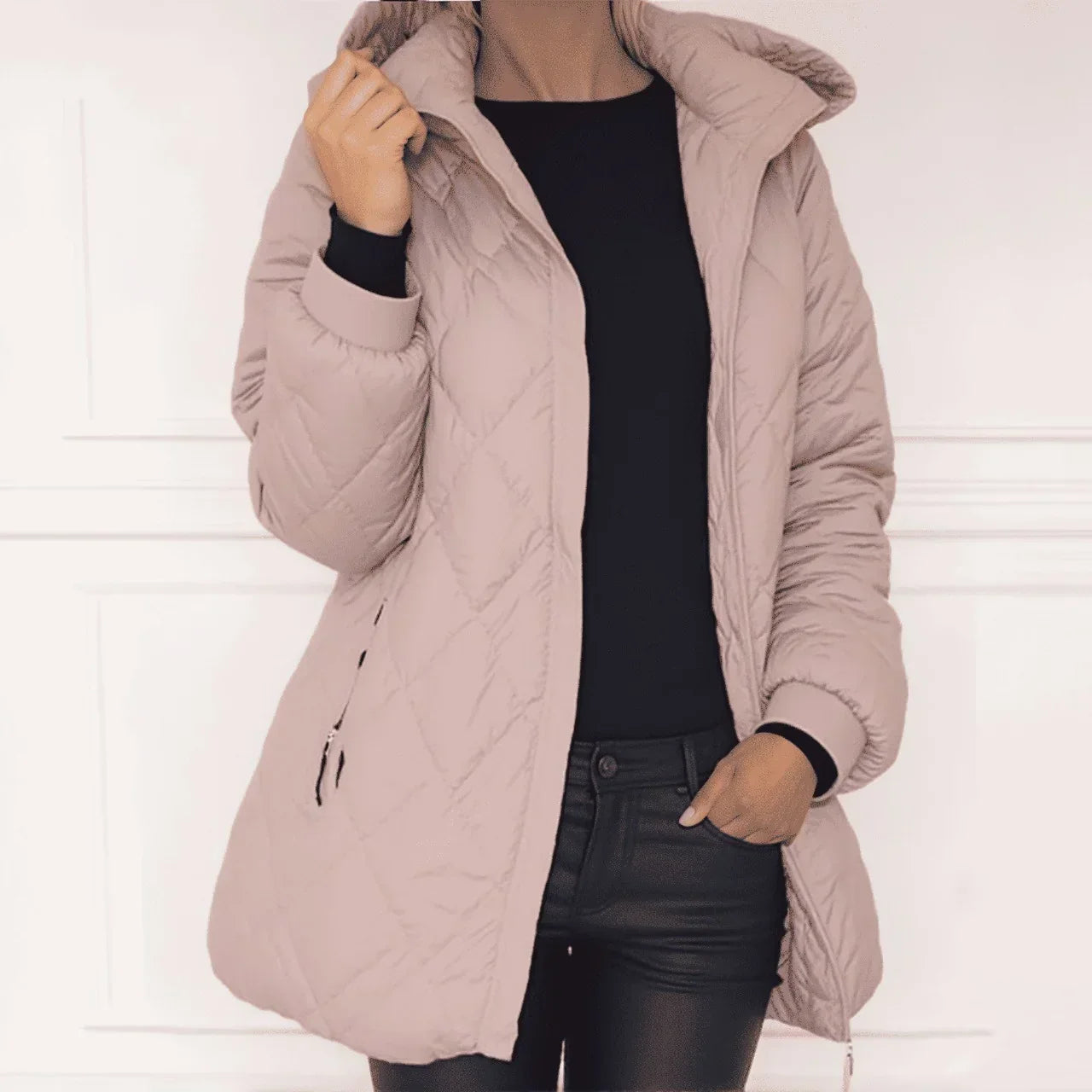 LuxAllure™ Thermal Jacket with Premium Quilting and High Collar