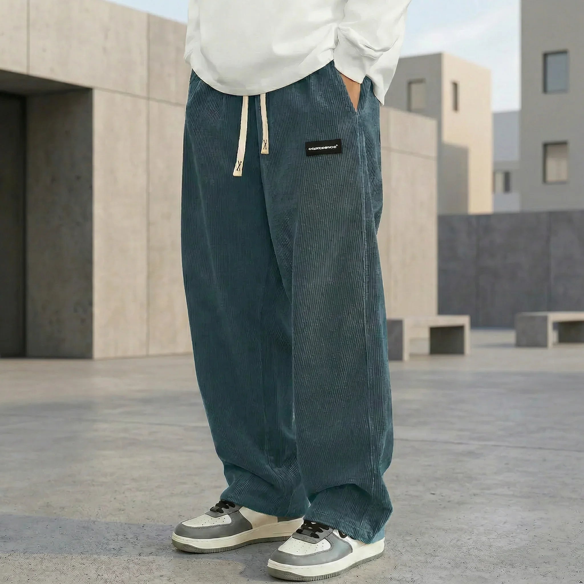 Atlas™ Straight-Leg Textured-Fabric Pants