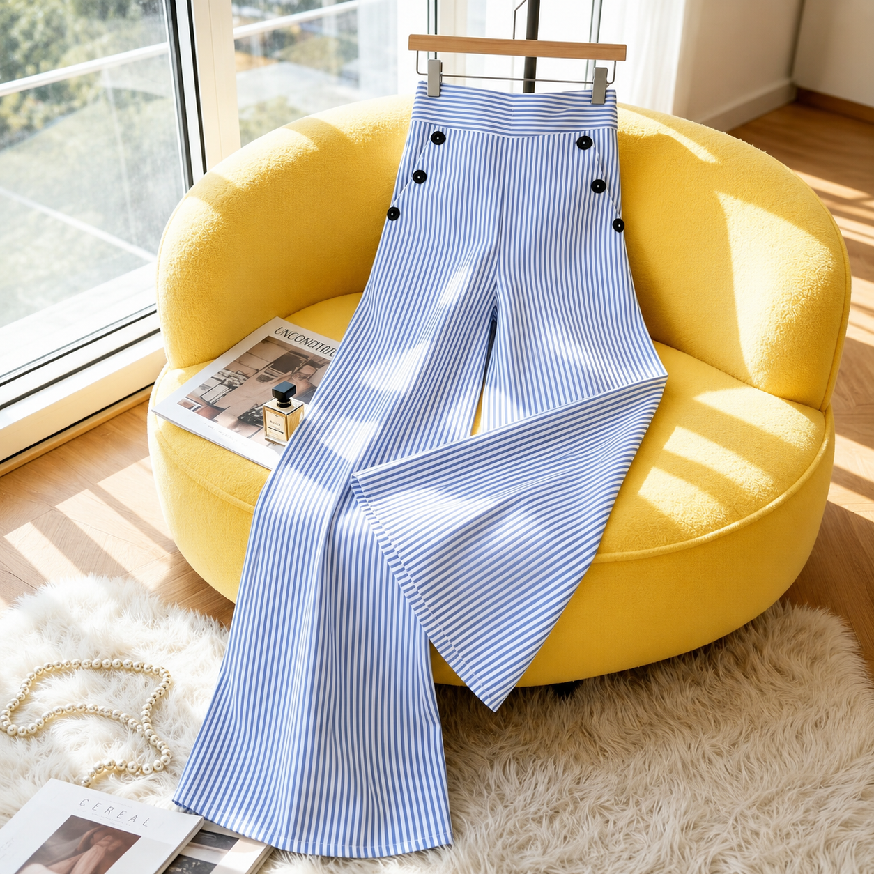 Bellagio™ Palazzo Pants with Tailored Draping and Natural Elegance