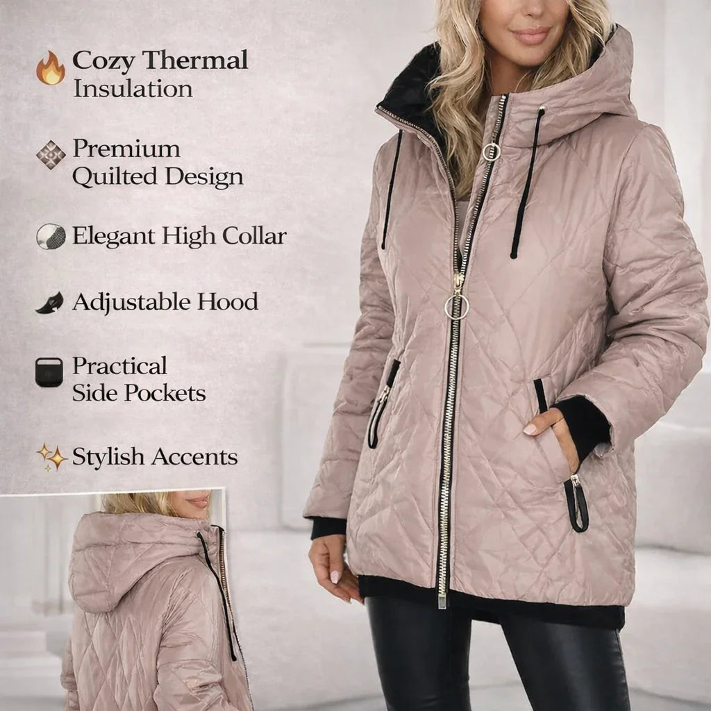 LuxAllure™ Thermal Jacket with Premium Quilting and High Collar
