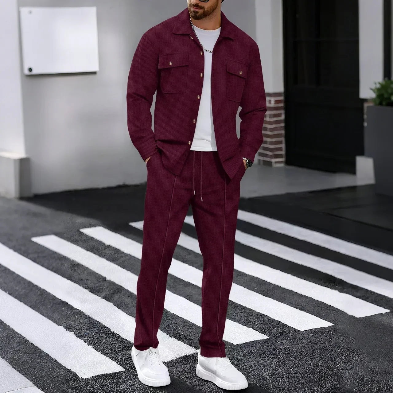 Dominus Elite™ Set with Modern Jacket and Slim-Fit Pants