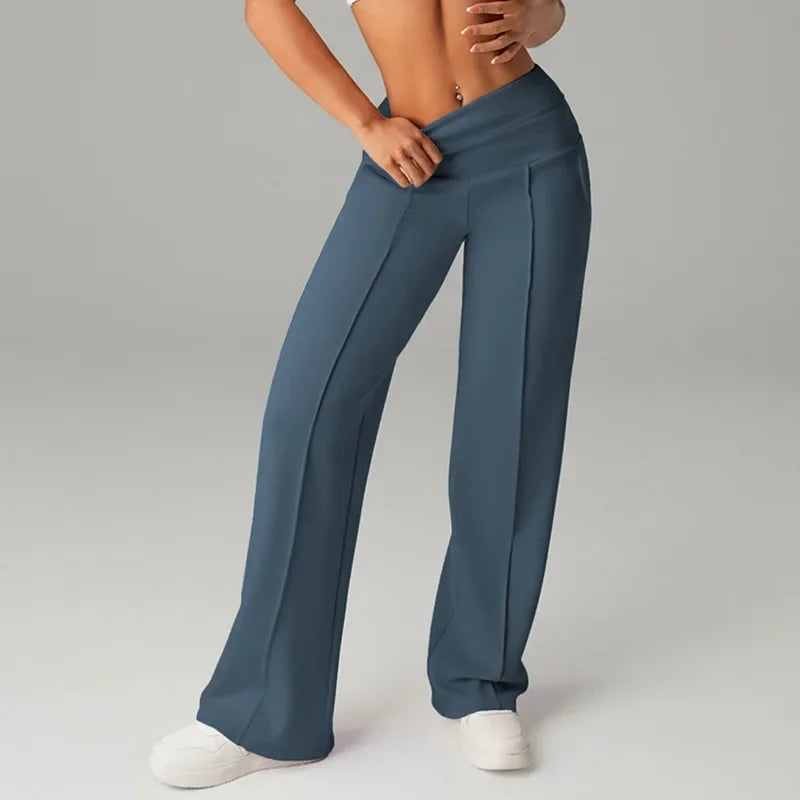 Barcelona™ Women's Pants with High Waistband and Loose, Comfortable Straight Cut