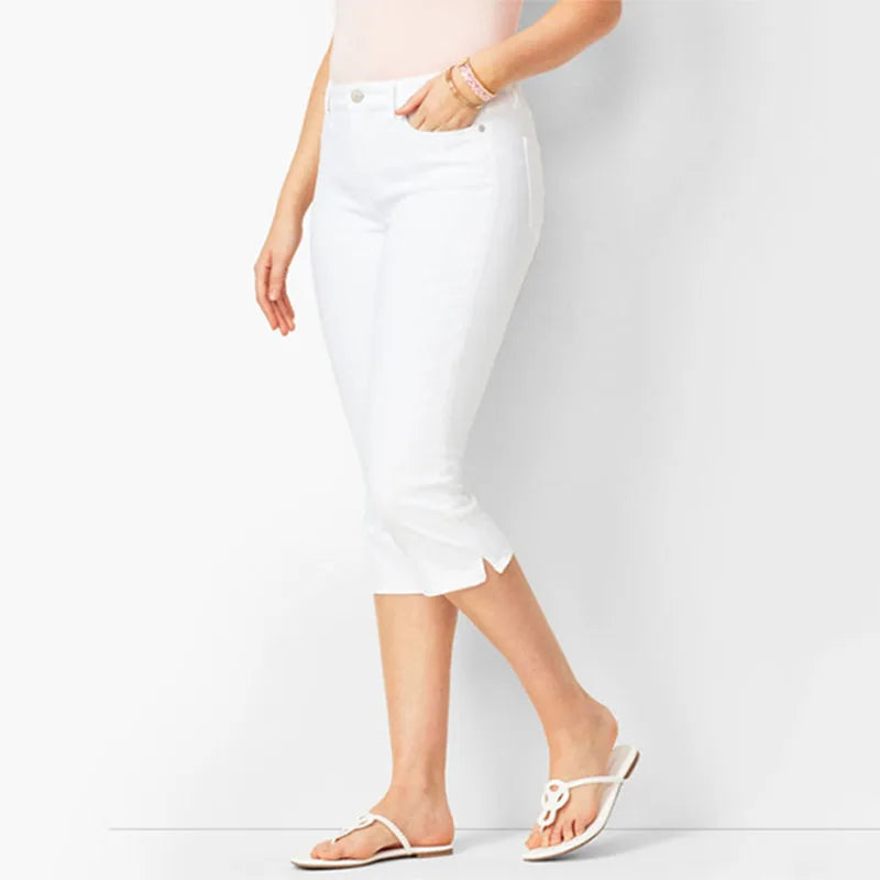 Sorelly™ Slim-Fit Capri Jeans With Subtle Slit Hem