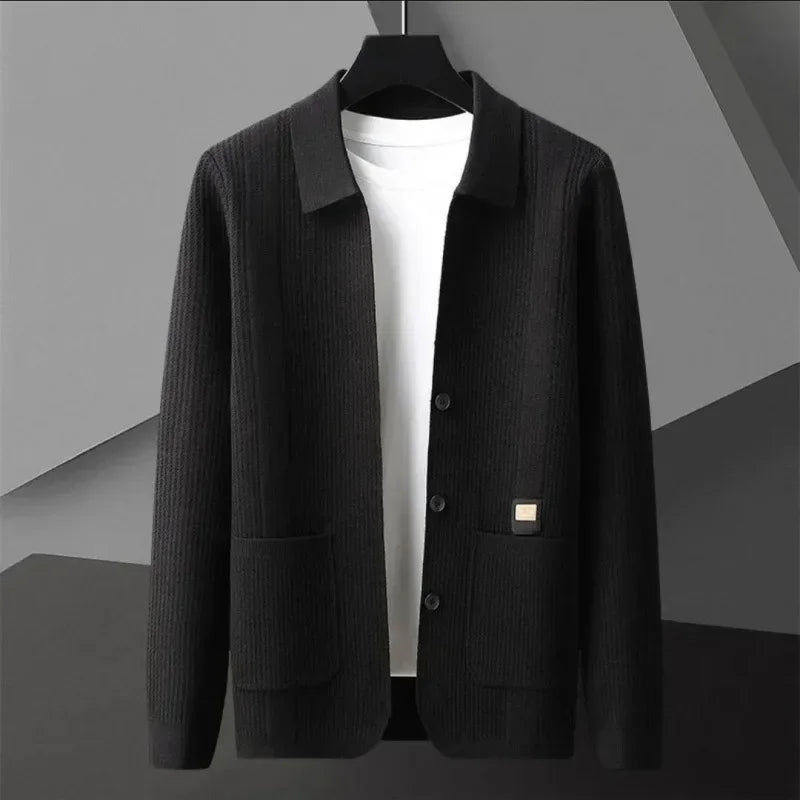 Nolan™ Cardigan in Textured Knit with Premium Finish / Casual Sophistication for Cooler Days!