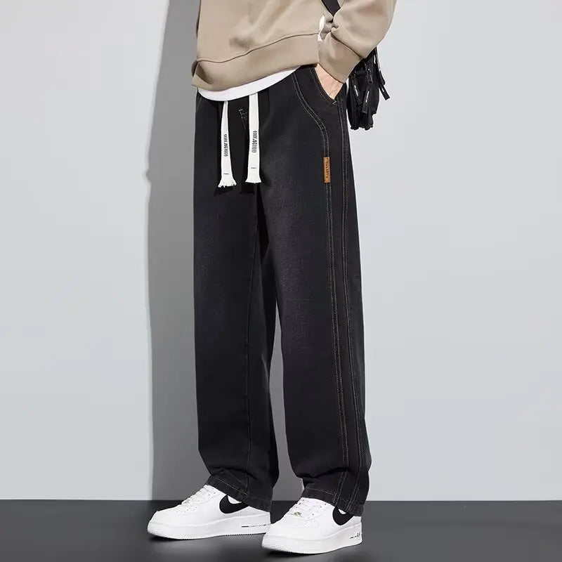 Rivano™ Denim Jeans with Elastic Waistband, Adjustable Drawstring and Relaxed Fit