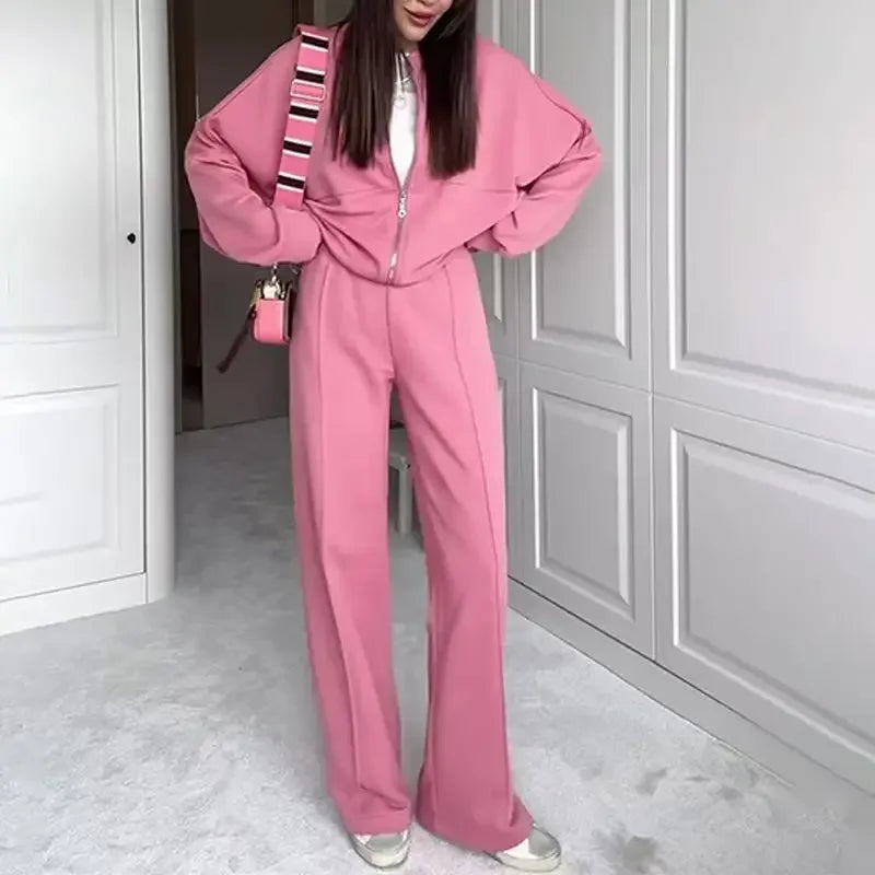 Naomi™ Premium Sweatshirt Set with Zip-Up Jacket