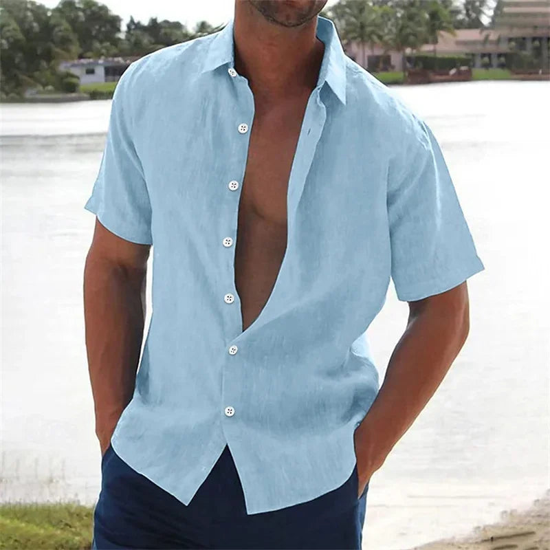 [BUY 1 GET 3] Vibratto™ Shirt in Lightweight Cotton Linen / A Touch of Freshness and Premium Minimalism!
