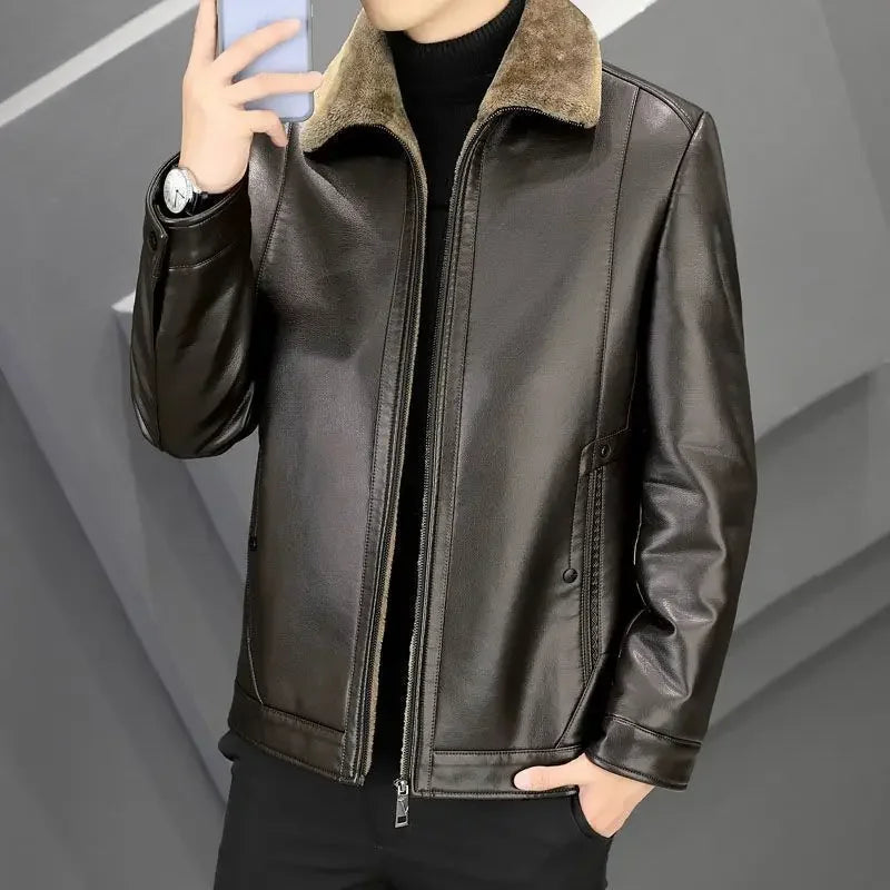 Blackridge™ Jacket in Premium Leather with Thermal Lining