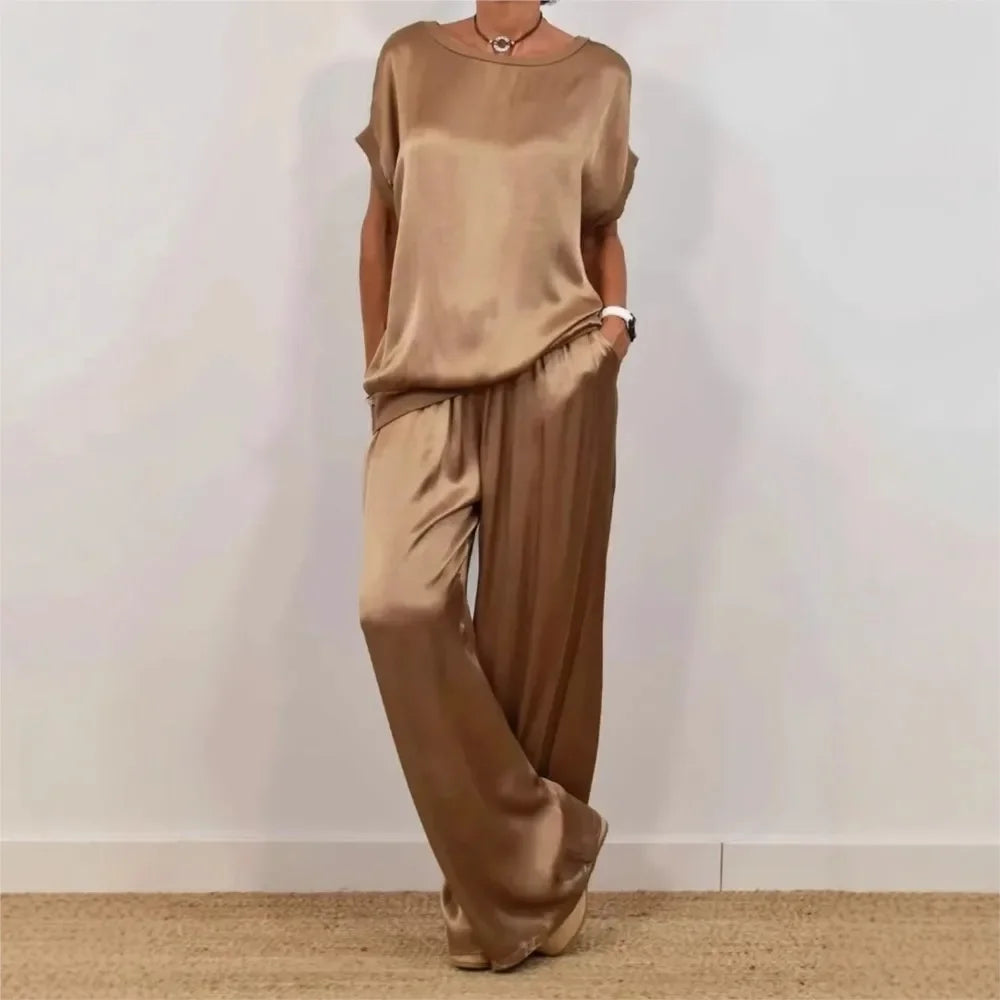 Aurelle™ Luxe Satin-Feel Flowing Set