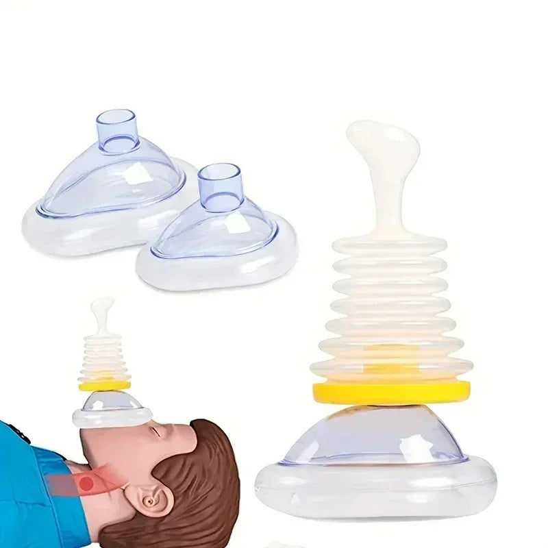 Anti-Suffocation Rescue Mask with Pressure Pump / Practicality and Safety at Your Fingertips!