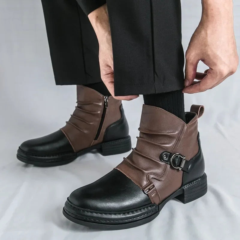 Dallas™ Premium Leather Ankle Boot with Adjustable Side Buckle