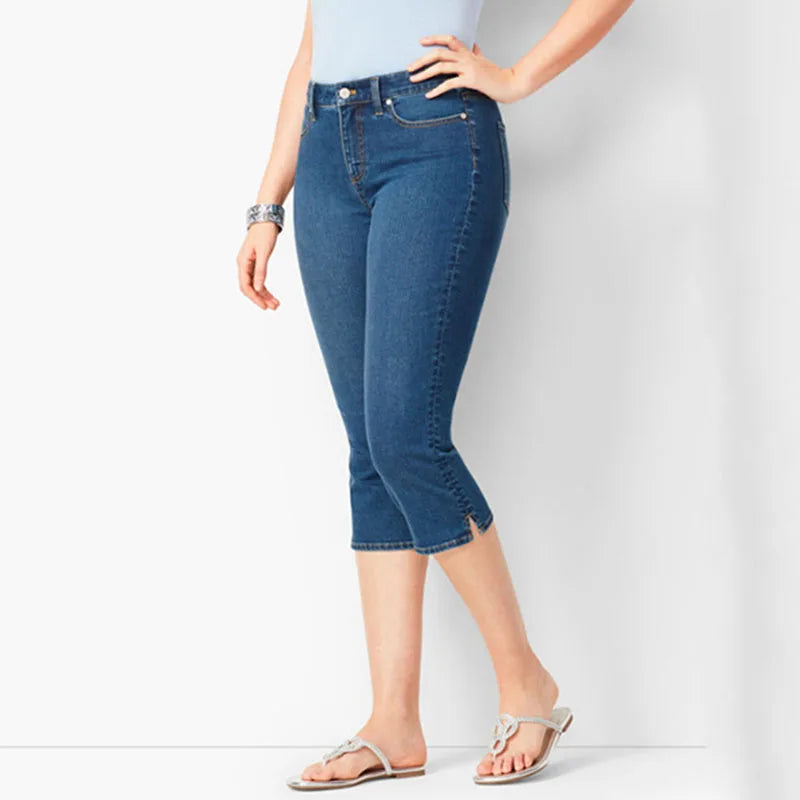 Sorelly™ Slim-Fit Capri Jeans With Subtle Slit Hem