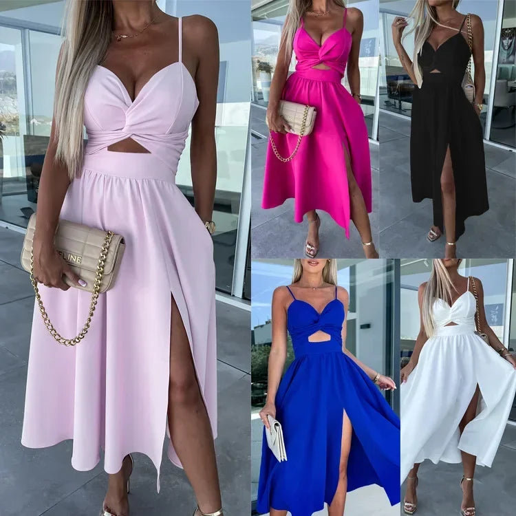 Fiora™ Dress with Delicate Cutout and Elegant Slit