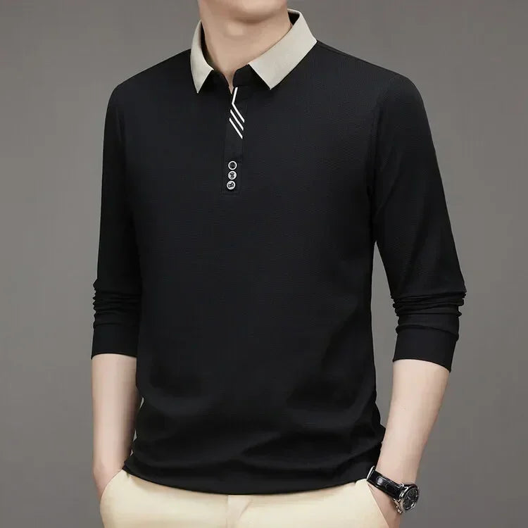 [Big Promo Buy 1 Get One Free]  Men’s Ultra Soft Polo Shirt – Minimalist Design with Maximum Comfort