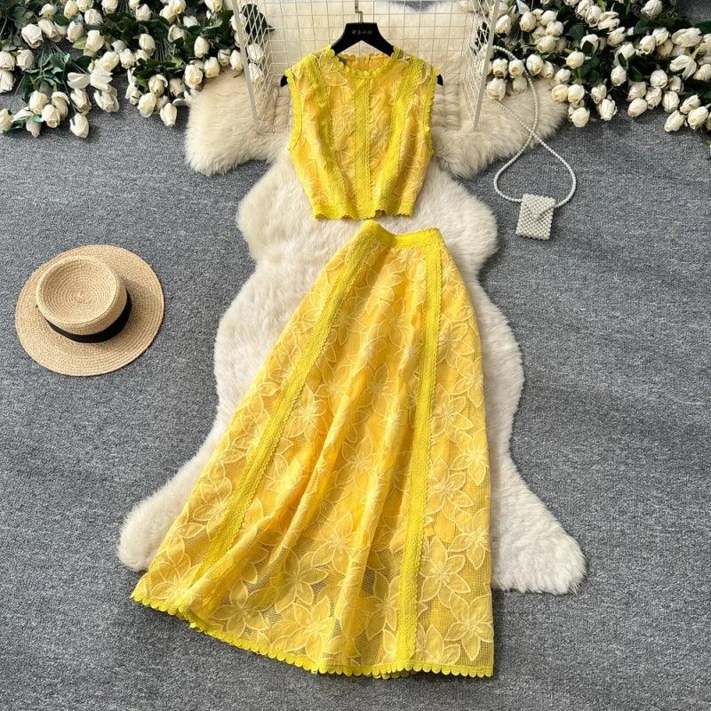 Alessa™ Floral Tulle Set with Delicate Elegance