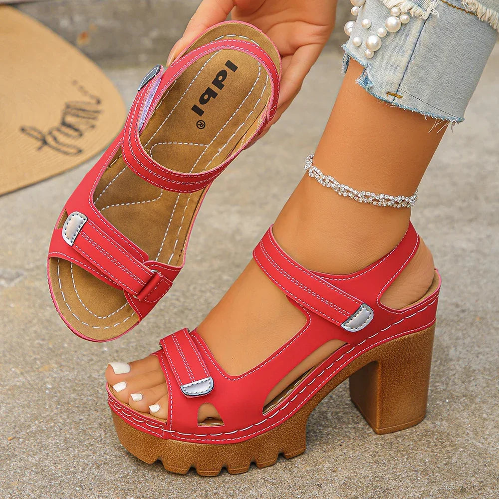 Bellatrix™ Platform Sandals With Block Heel and Adjustable Straps