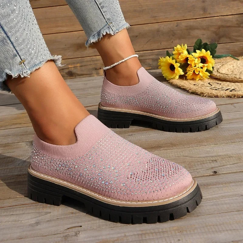 Urban Sparkle™ Slip-On Trainers with Lug Platform