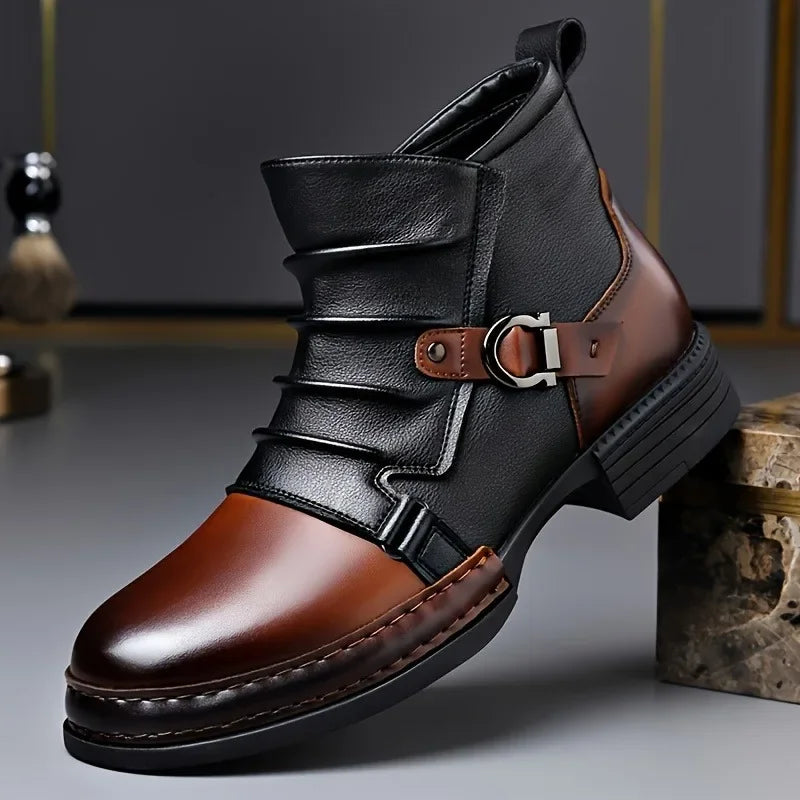Dallas™ Premium Leather Ankle Boot with Adjustable Side Buckle