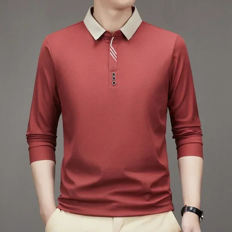 [Big Promo Buy 1 Get One Free]  Men’s Ultra Soft Polo Shirt – Minimalist Design with Maximum Comfort