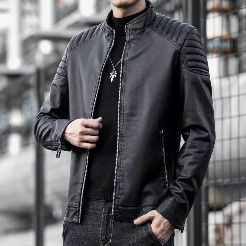 Auron™ Premium Leather Jacket With Imposing Presence