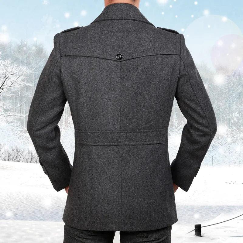 Arthur™ Premium Boiled Wool Coat with Inner Stand Collar and Zipper