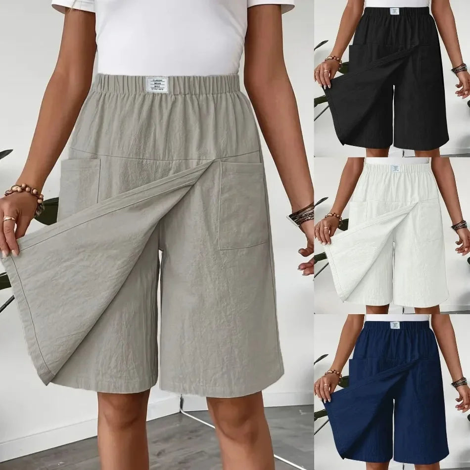 Celenne™ Linen Blend Skort with Premium Comfort