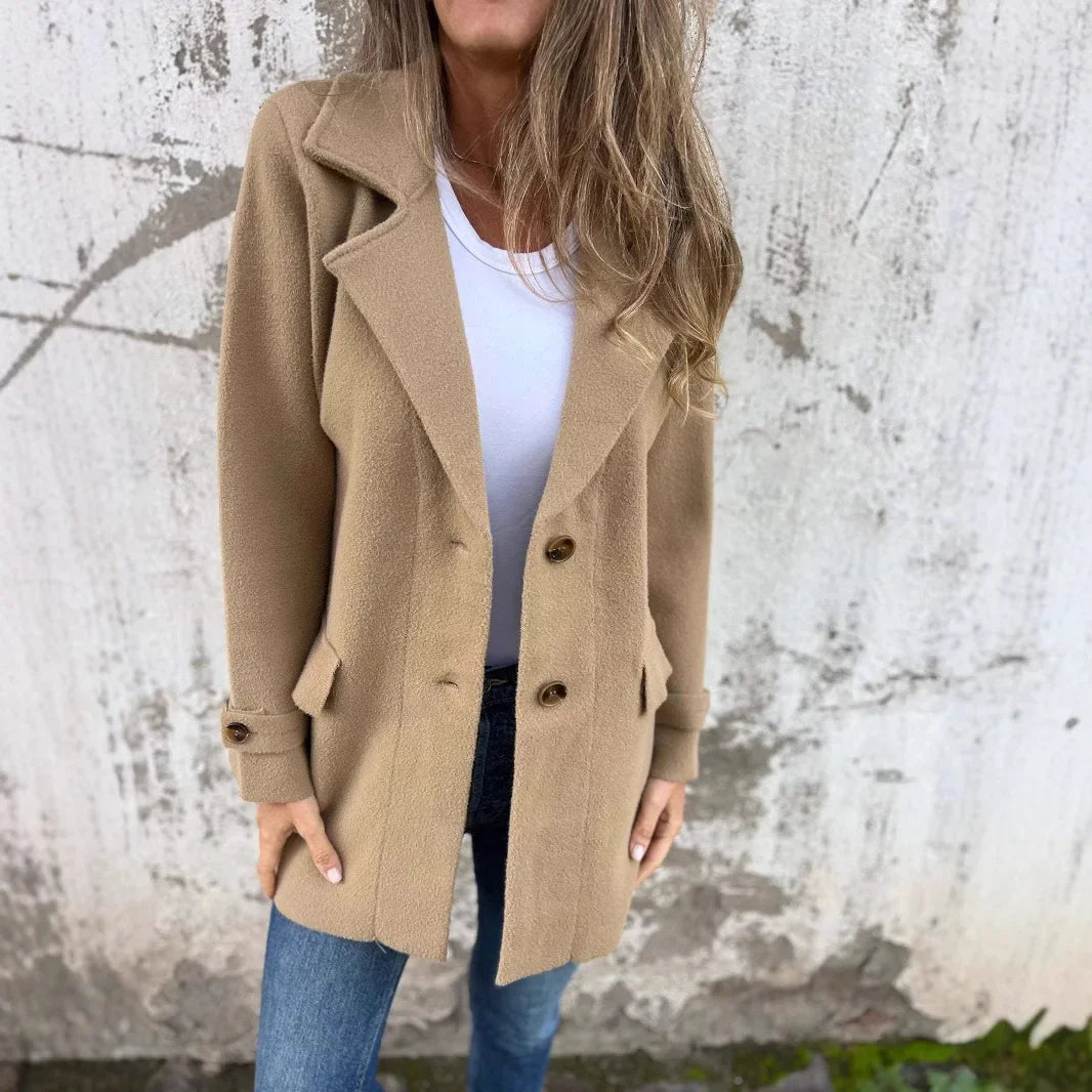 Monarch™ Structured Tailored Coat in Luxe Faux Wool
