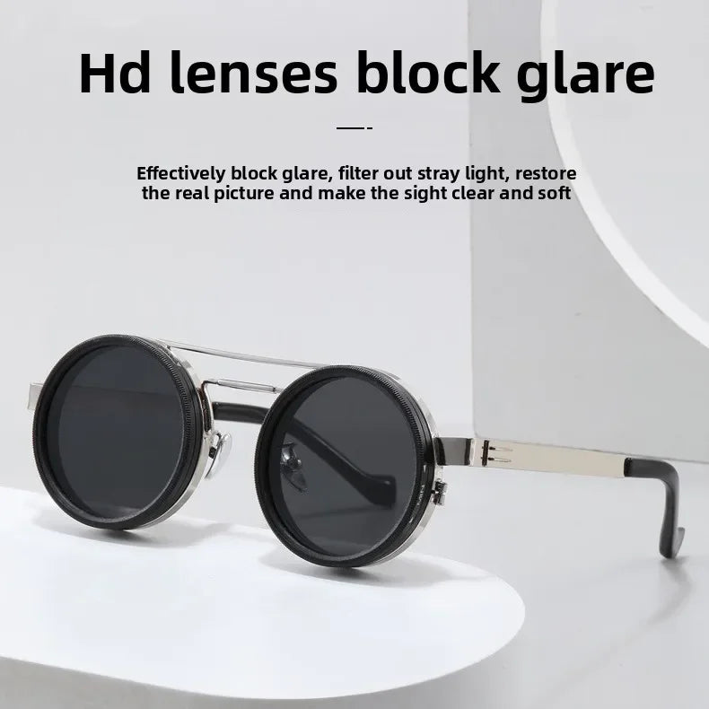 Eclipse™ Sunglasses with Adjustable Brightness and Retro Design / Unique Look and Total Protection in Any Environment!
