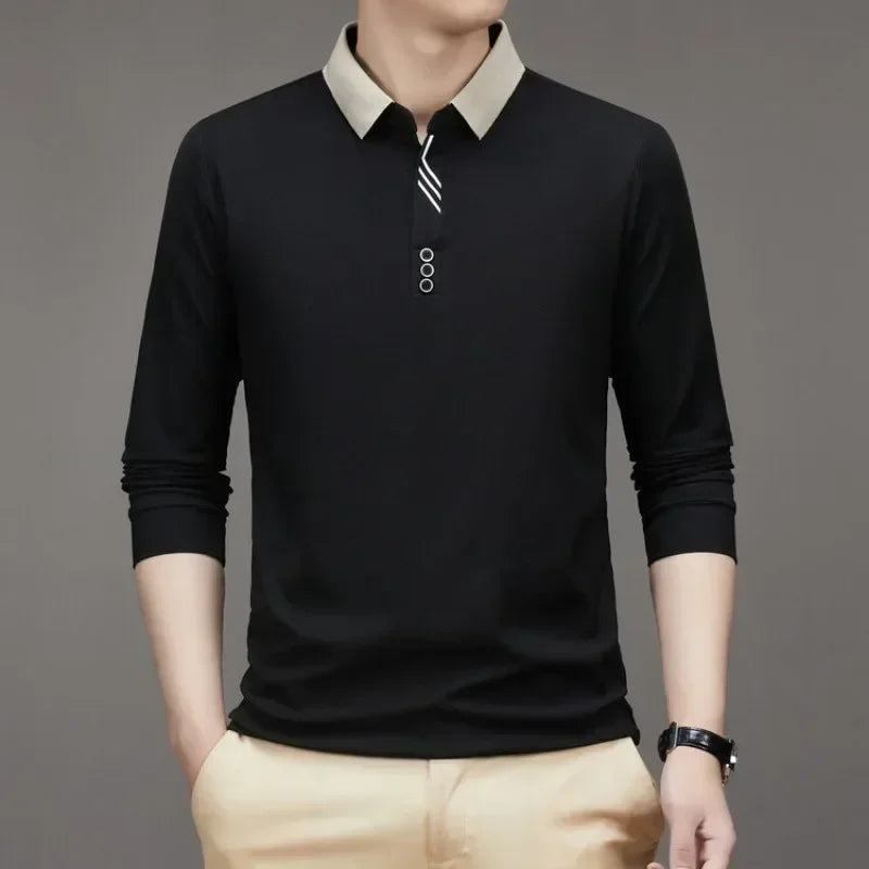 [Big Promo Buy 1 Get One Free]  Men’s Ultra Soft Polo Shirt – Minimalist Design with Maximum Comfort