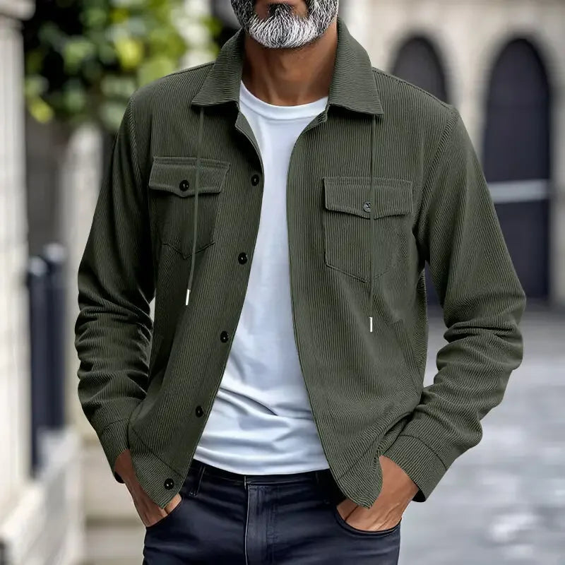 Velkor™ Jacket with Ribbed Texture and Refined Presence