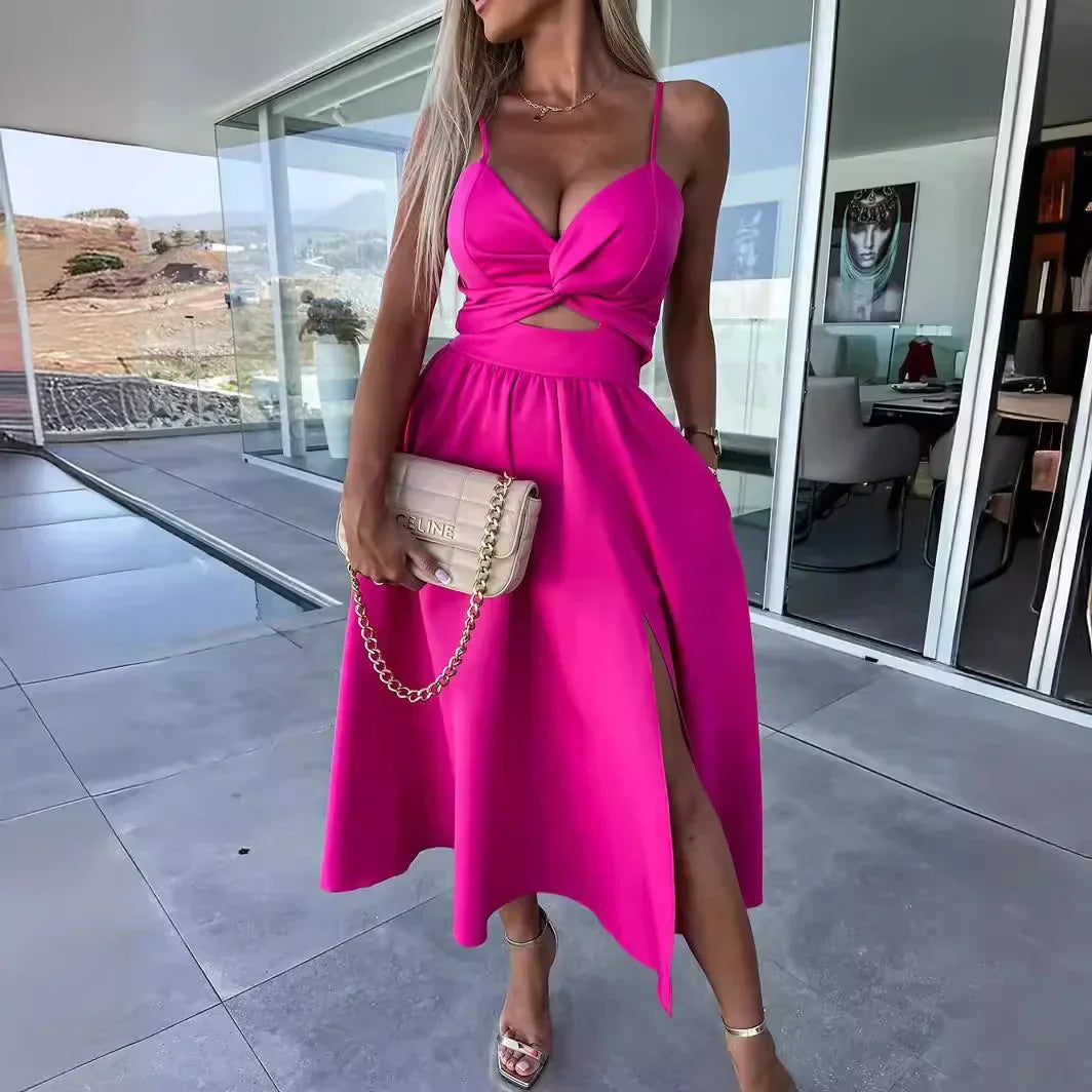 Fiora™ Dress with Delicate Cutout and Elegant Slit