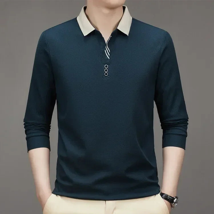 [Big Promo Buy 1 Get One Free]  Men’s Ultra Soft Polo Shirt – Minimalist Design with Maximum Comfort