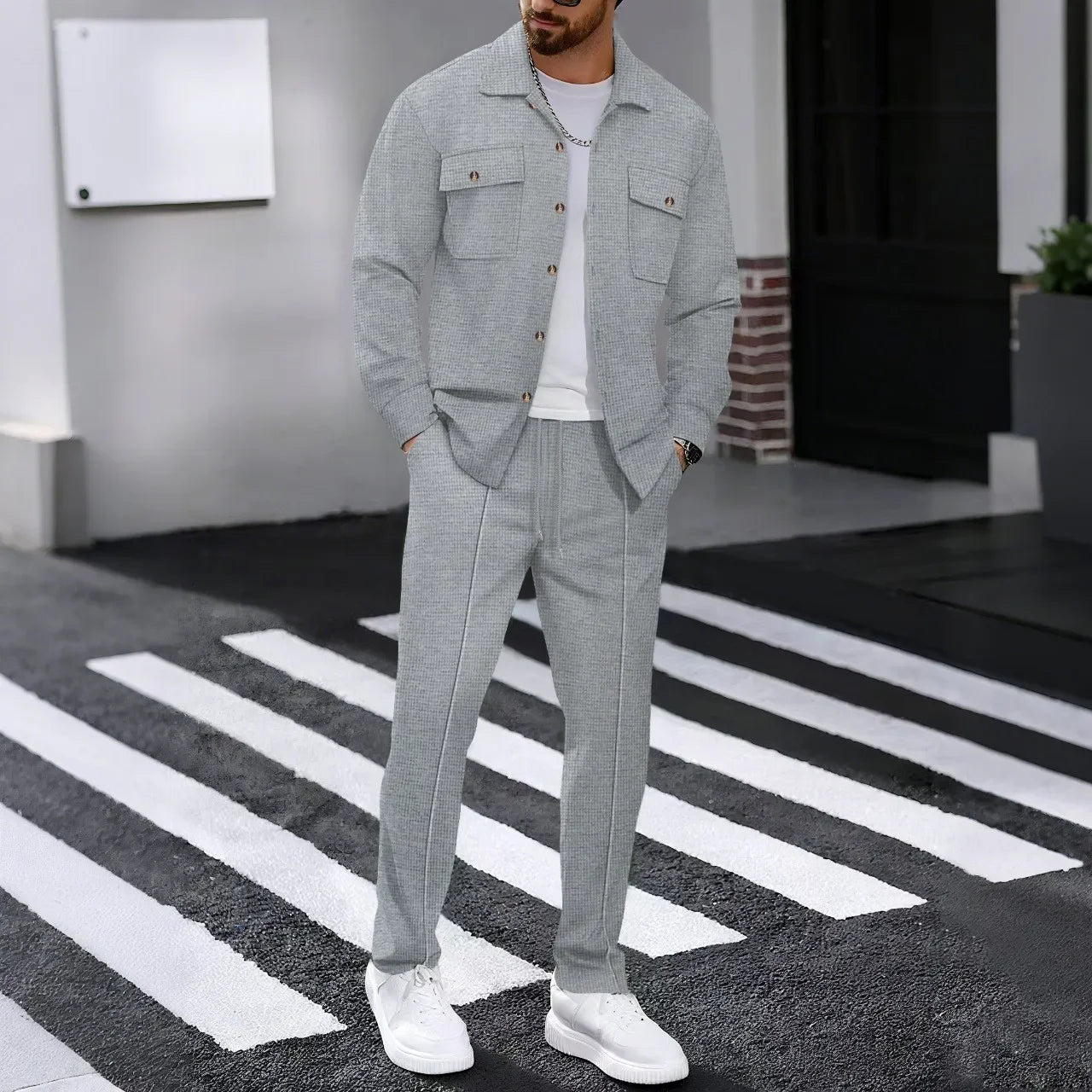 Dominus Elite™ Set with Modern Jacket and Slim-Fit Pants