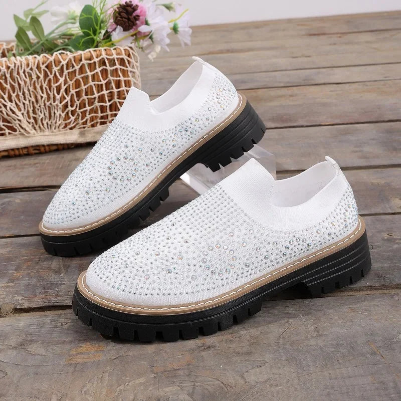 Urban Sparkle™ Slip-On Trainers with Lug Platform