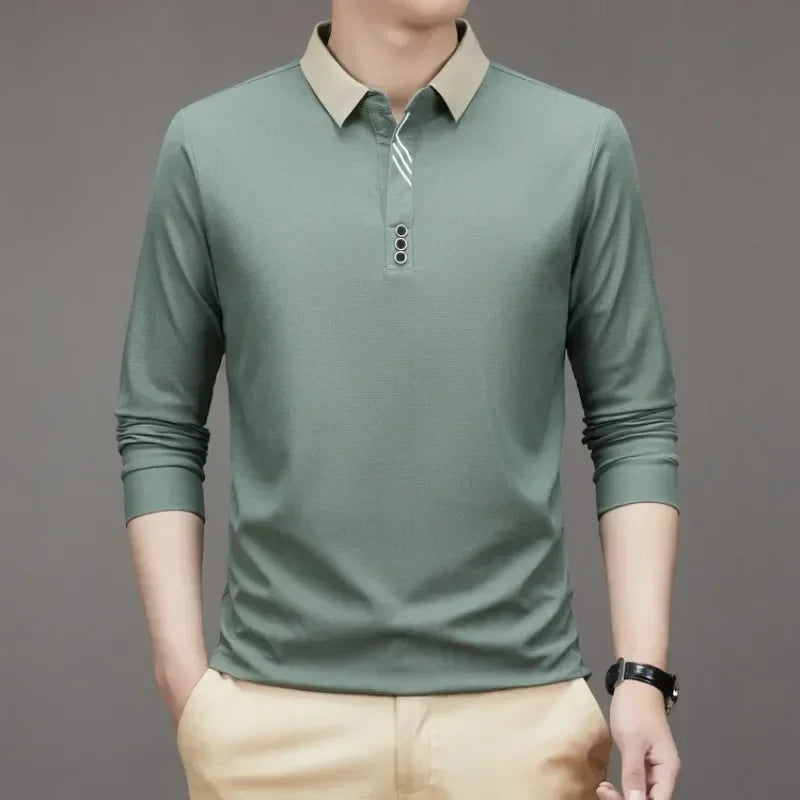 [Big Promo Buy 1 Get One Free]  Men’s Ultra Soft Polo Shirt – Minimalist Design with Maximum Comfort