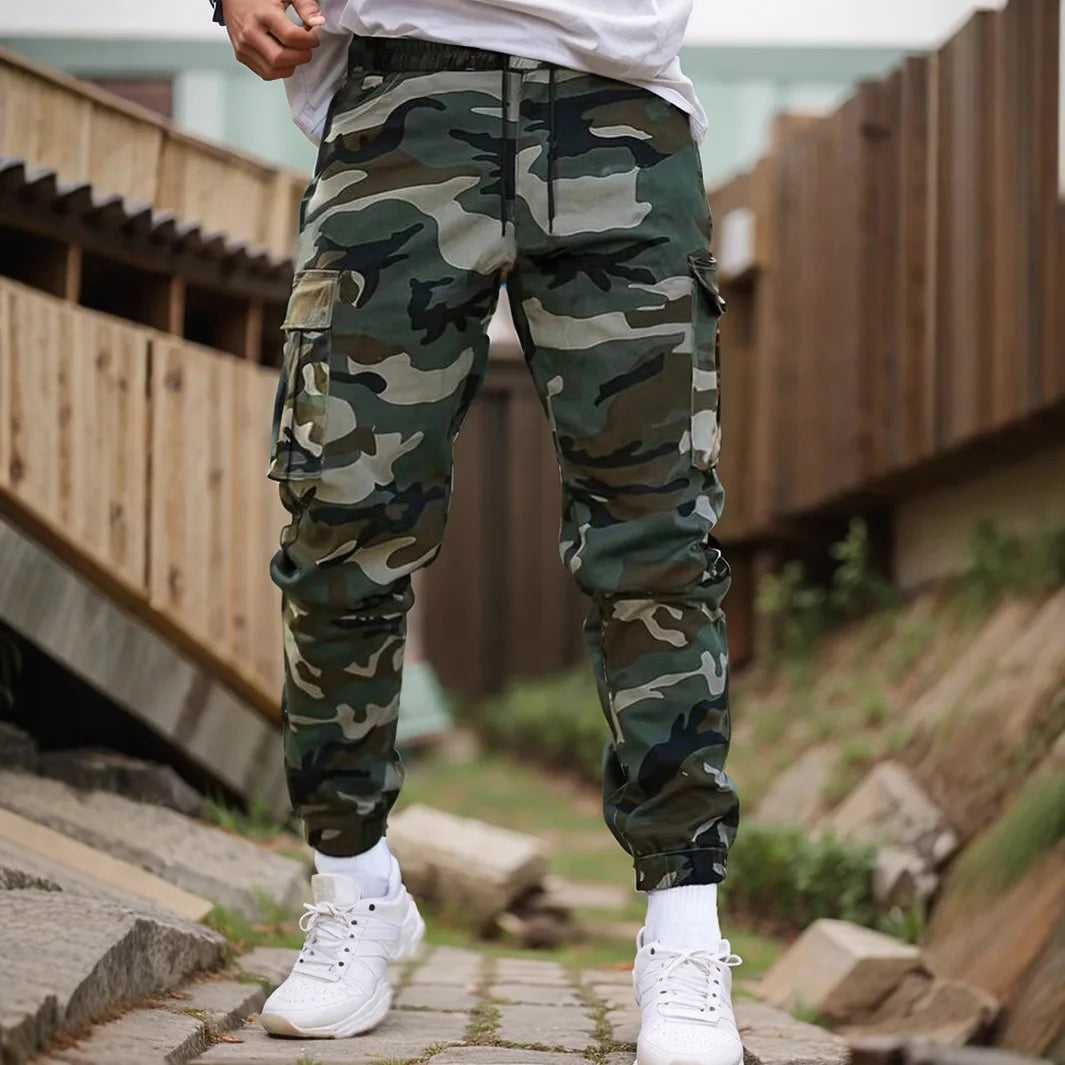 Cargo Pants Kaelor™ with Camo Print, Utility Pockets and Slim Fit