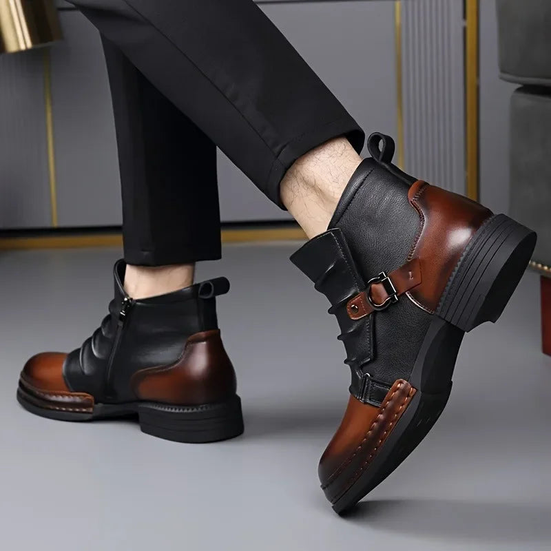 Dallas™ Premium Leather Ankle Boot with Adjustable Side Buckle