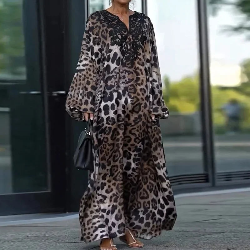 Wild Élégance™ Dress with Animal Print and Long Fitting / Wild Freedom Dressed in Sophistication!