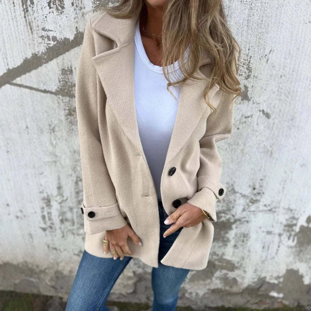 Monarch™ Structured Tailored Coat in Luxe Faux Wool