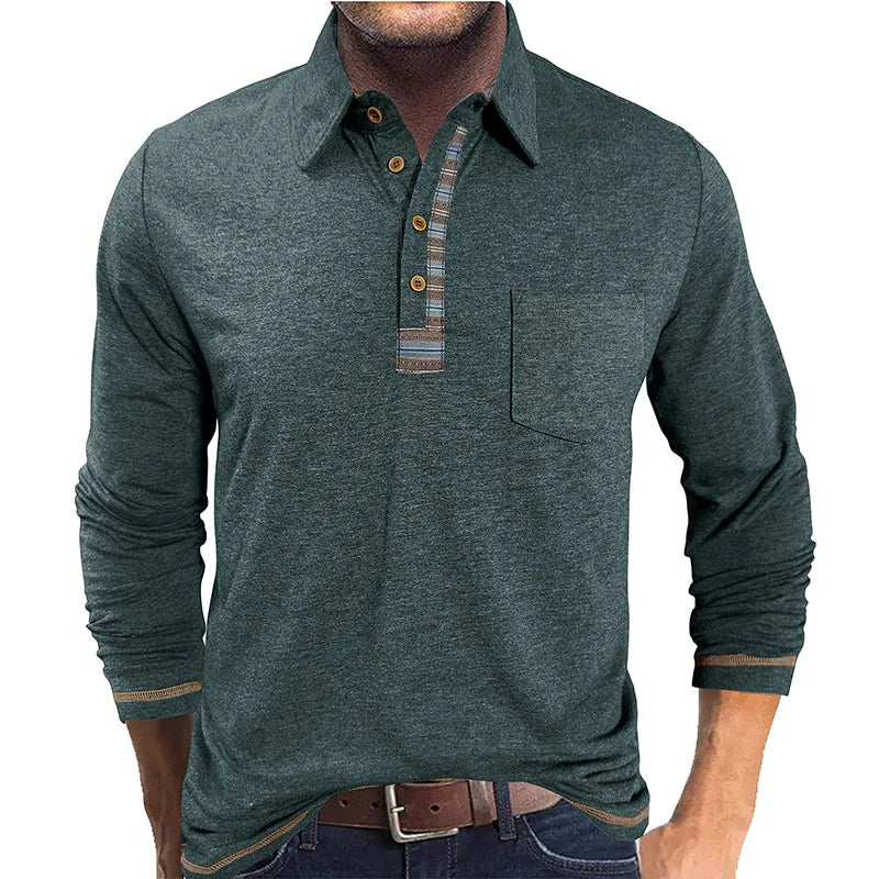 Bellford™ Long Sleeve Polo Shirt With Refined Finish