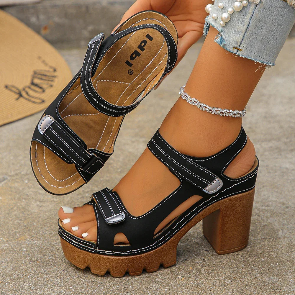 Bellatrix™ Platform Sandals With Block Heel and Adjustable Straps