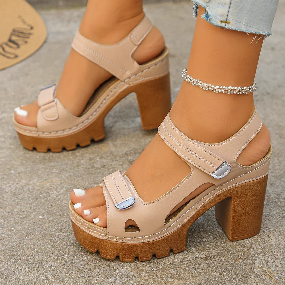Bellatrix™ Platform Sandals With Block Heel and Adjustable Straps