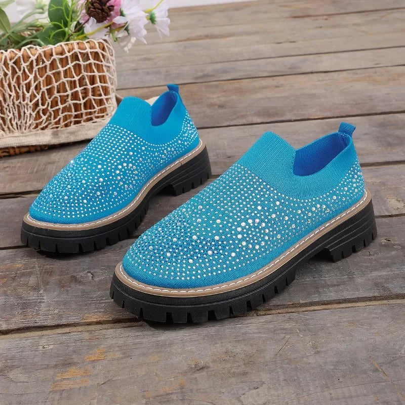 Urban Sparkle™ Slip-On Trainers with Lug Platform