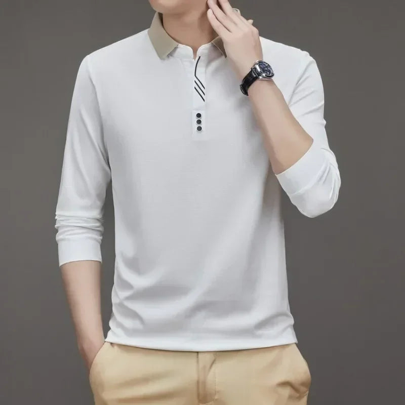 [Big Promo Buy 1 Get One Free]  Men’s Ultra Soft Polo Shirt – Minimalist Design with Maximum Comfort