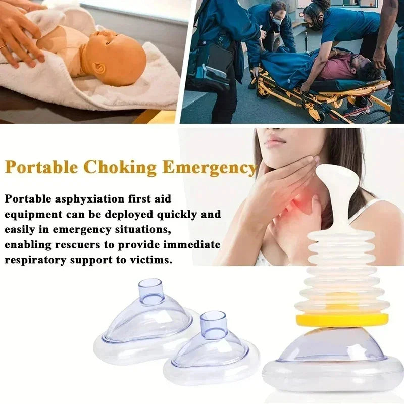 Anti-Suffocation Rescue Mask with Pressure Pump / Practicality and Safety at Your Fingertips!