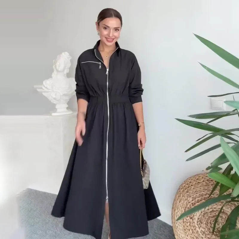 Roman™ Dress in Light Twill with Tailored Polo Shirt / Structure, Comfort, and Timeless Elegance!