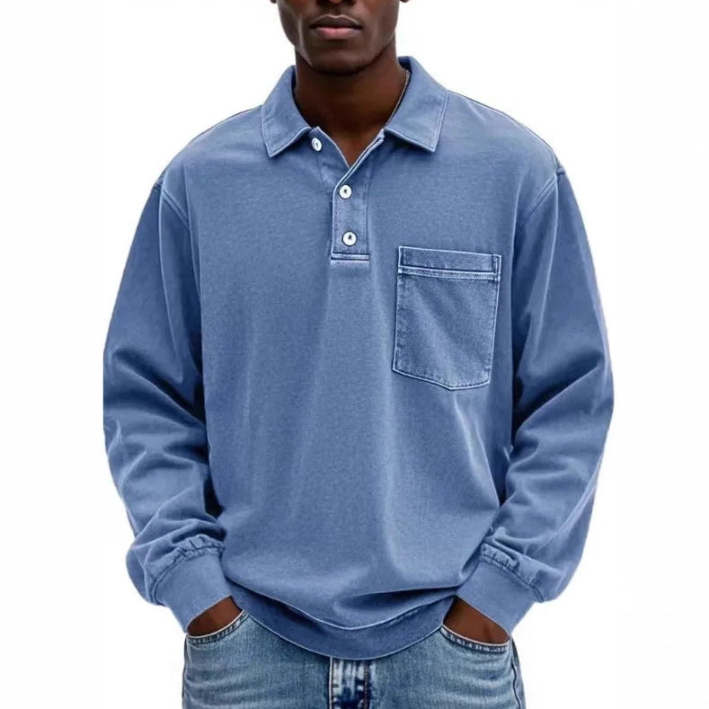 Weston™ Polo Shirt with Long Sleeves and Front Pocket